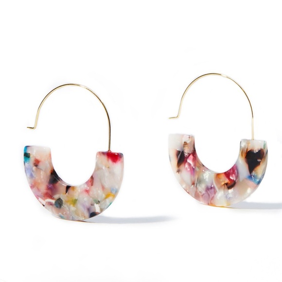 LOFT Jewelry - Marbleized Resin Pull Through Earrings